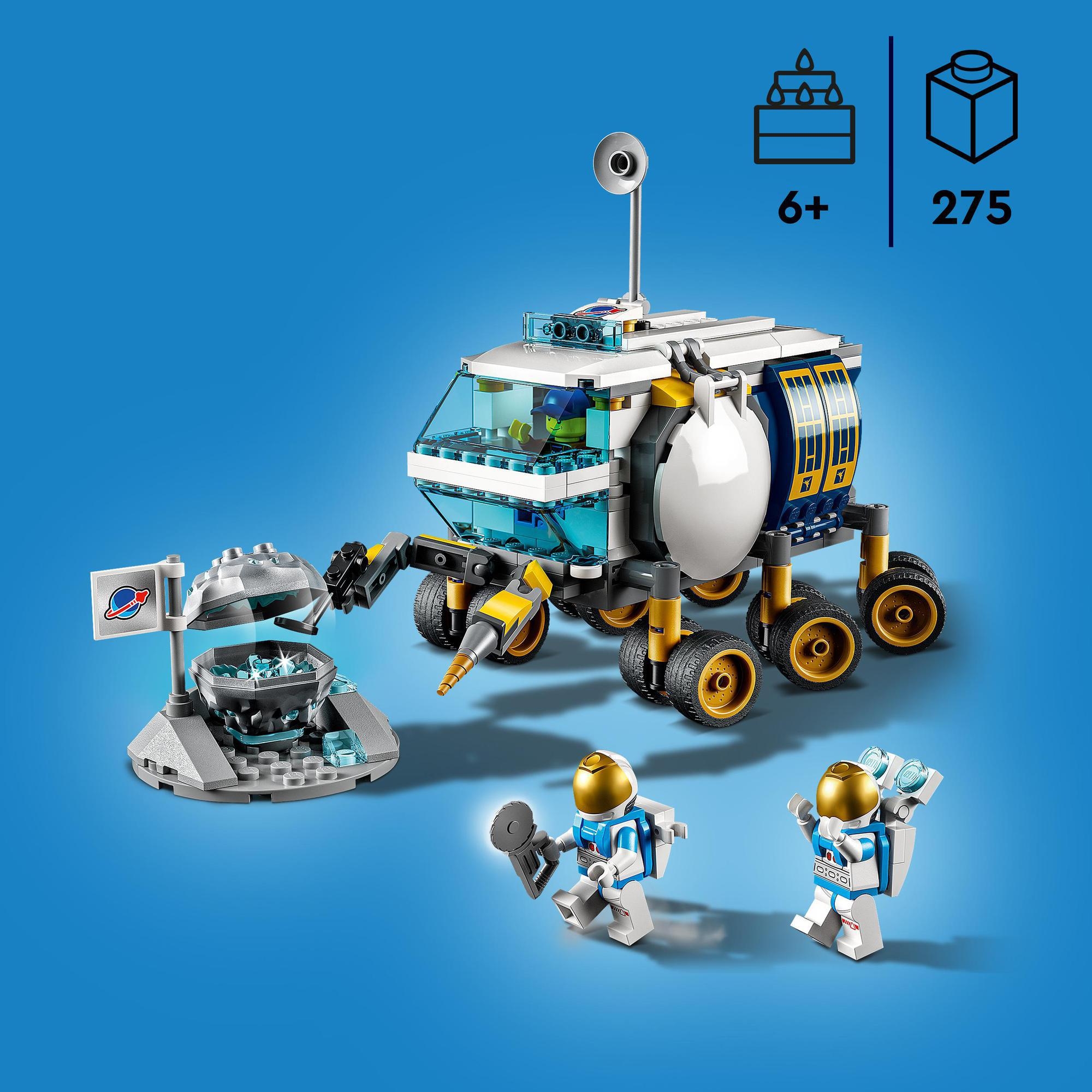 LEGO City 60348 Xe Thám Hiểm NASA Mặt Trăng (275 chi tiết)