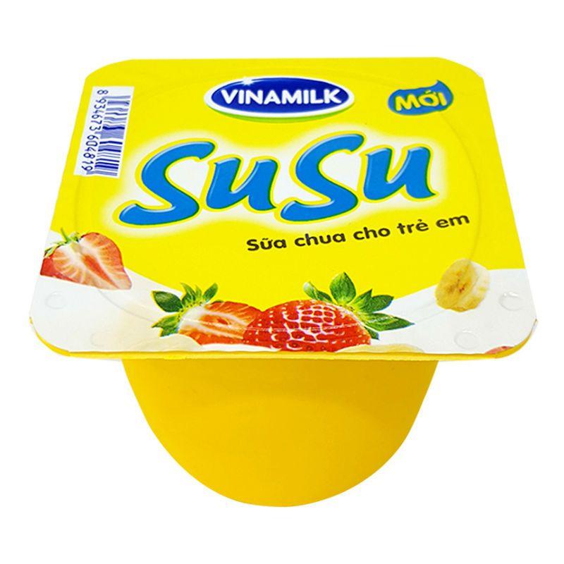 Sữa Chua Ăn Susu Vị Dâu Chuối Hũ 80G-8934673604819