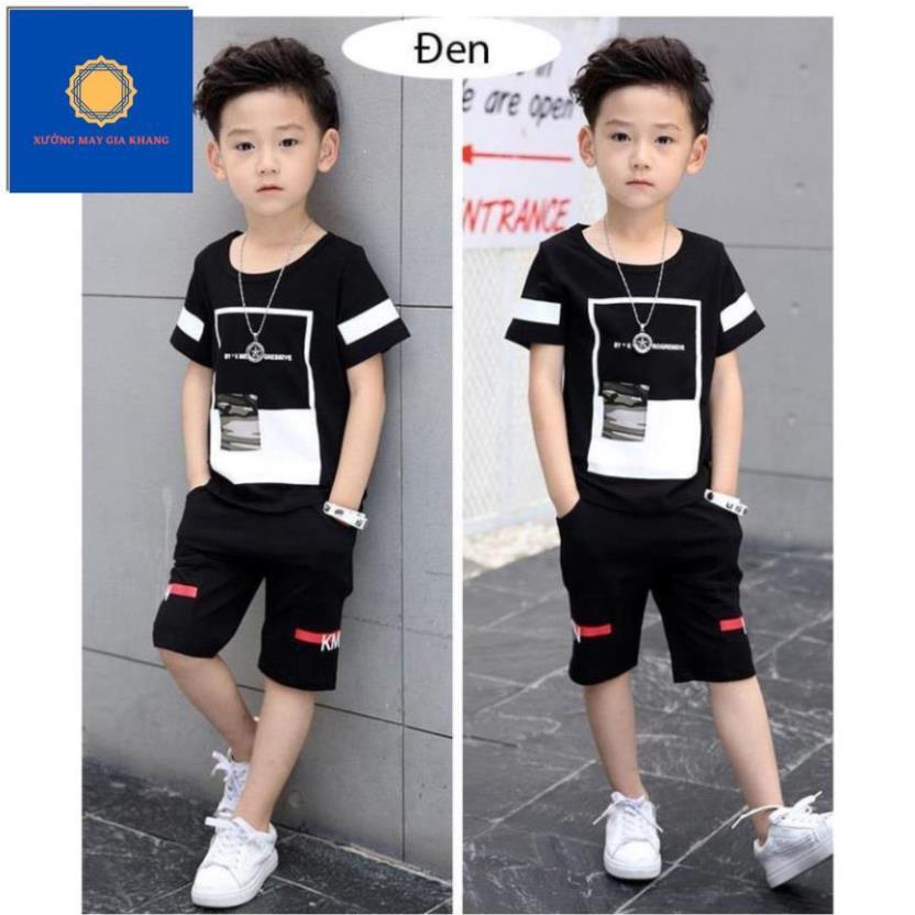 MS: 190305 - Đồ bộ quần áo thun bé trai, bé gái ngắn tay, thun cotton thoải mái vận động - Xưởng may Gia Khang