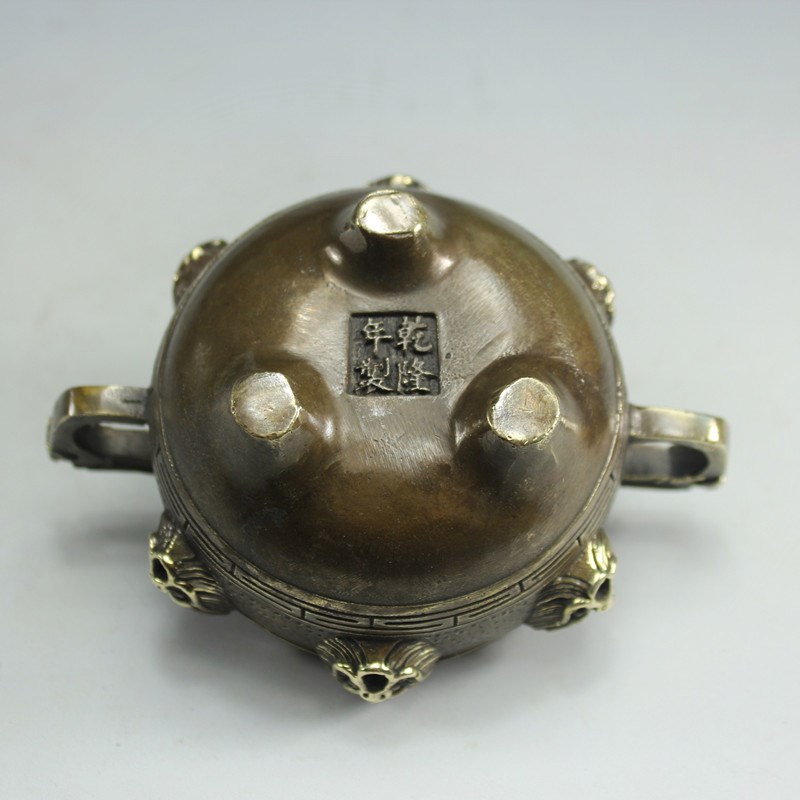 Lư trầm rồng cuốn bằng đồng thau dùng để xông trầm hương đồ thờ phụng cao cấp Tâm Thành Phát