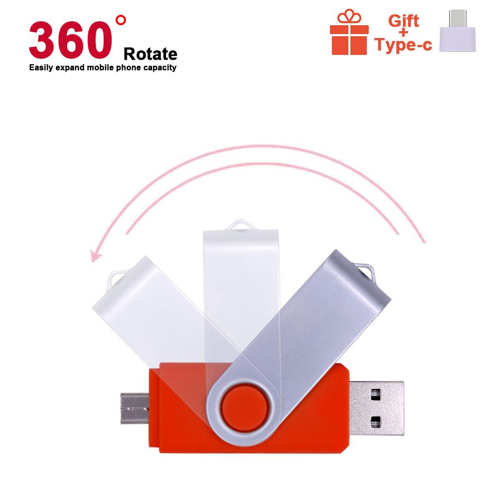 Ổ Đĩa Flash USB 2.0 Điện Thoại Thông Minh OTG 4GB 8GB 16GB 32GB 64GB Pendrive 3 Trong 1 Usb Thẻ Nhớ Flash Drive