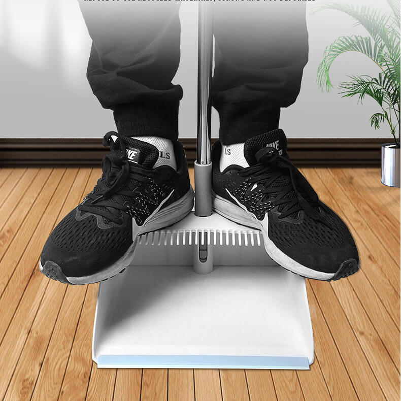 Chổi Quét Nhà Thông Minh Hamart 2in1 Chổi Nhựa Kèm Hót Rác Gấp Gọn XOAY 180° KY LỌC RÁC