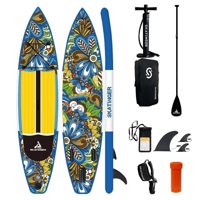 Skatinger SUP Board 11'6 - Thuyền SUP bơm hơi, ván chèo đứng họa tiết thổ cẩm bơm hơi chất lượng cao [HÀNG SẴN