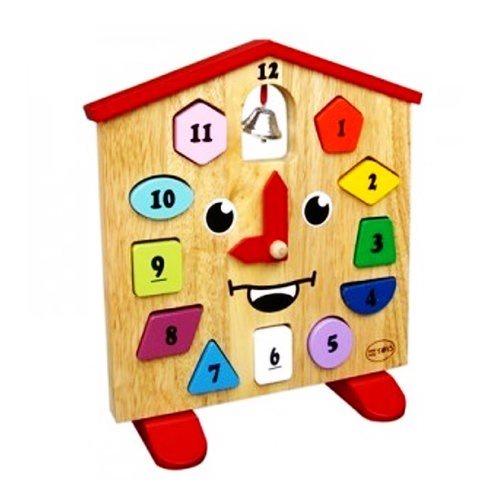 Đồng hồ King Kong nam châm hít có chân đứng cho bé học số học hình màu sắc xem giờ chơi đồ chơi