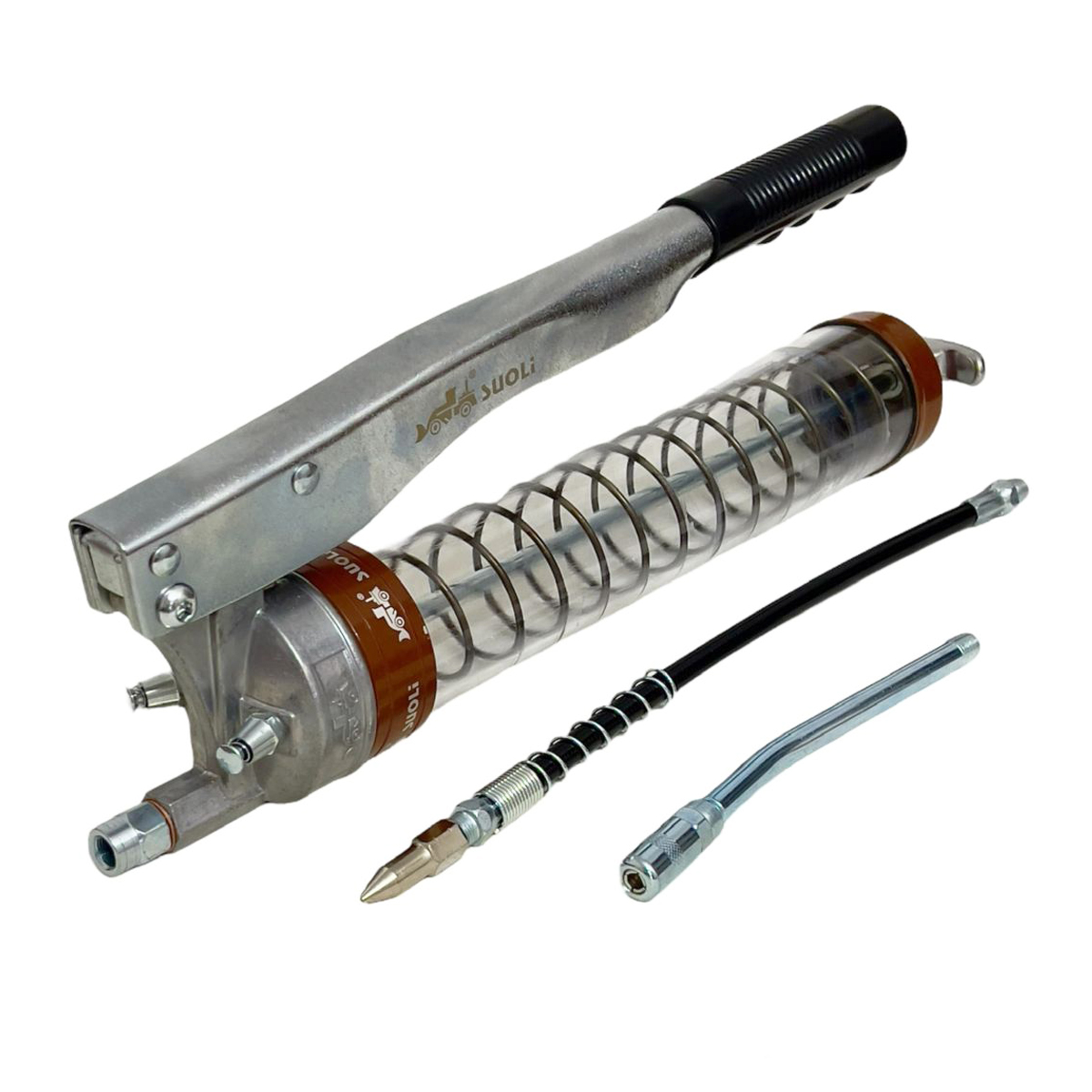 Bơm tay 600cc sử dụng mỡ nhồi SL-H086, Ống mỡ trong suốt