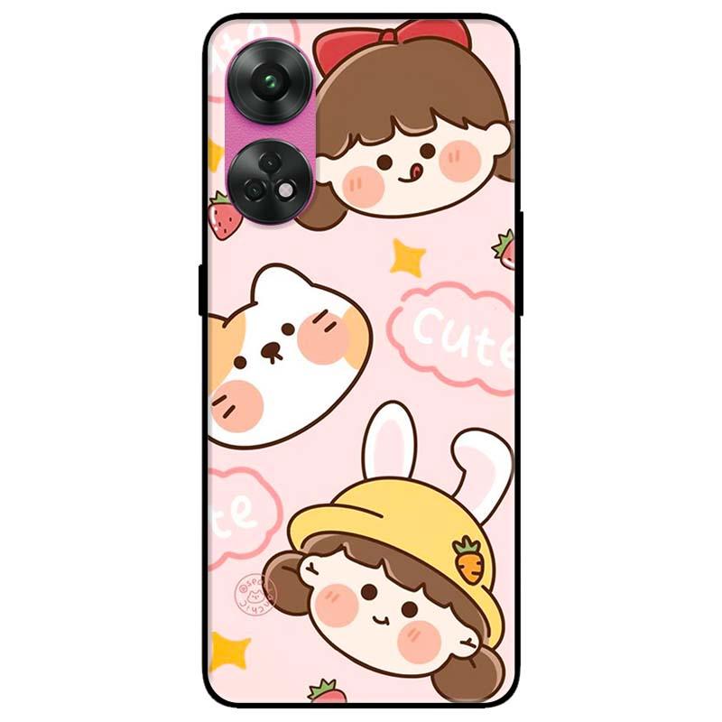 Ốp lưng dành cho Oppo Reno 8T 4G - Reno 8T 5G - Reno 10 5G - Reno 10 Pro 5G - Búp Bê Cute - Hàng Chính Hãng