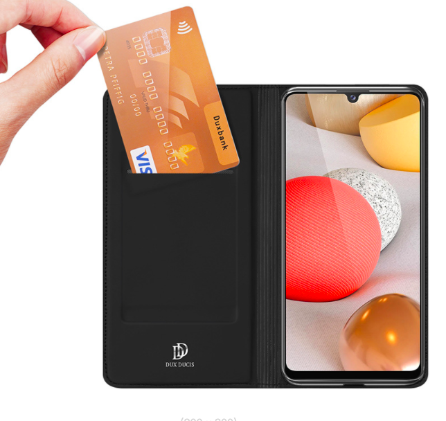 Bao da dành cho Samsung Galaxy A22 4G hiệu Dux Ducis Skin - Hàng nhập khẩu