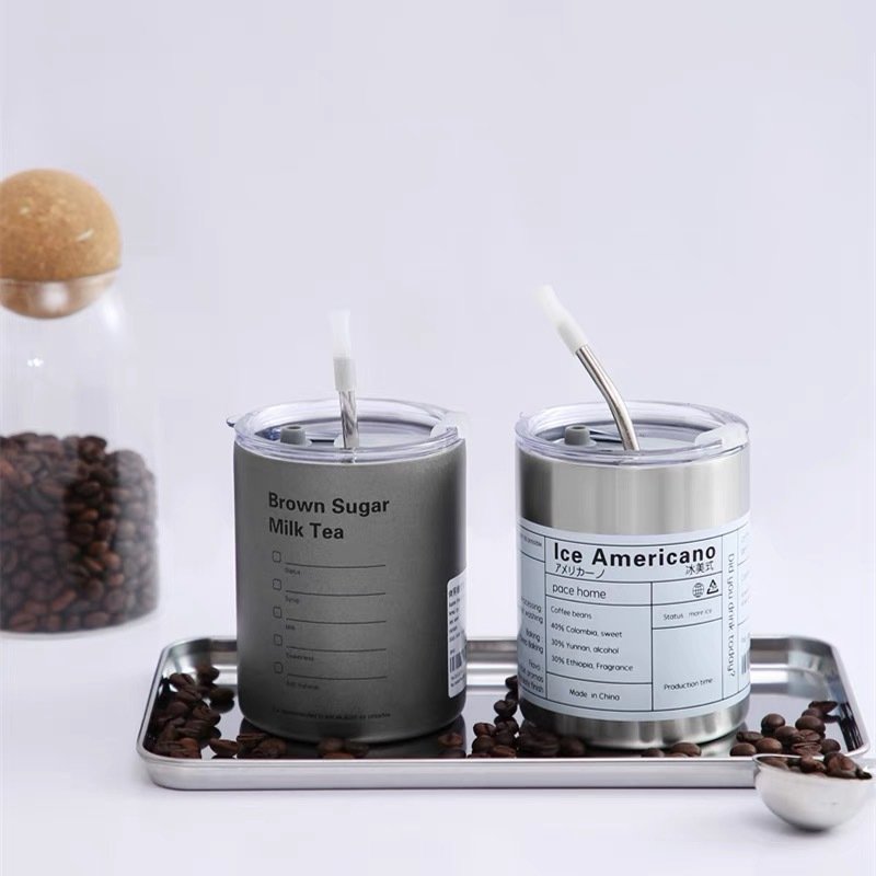 Bình Giữ Nhiệt - Hàng loại 1 - Chất liệu Inox 304 Có Tặng Kèm Ống Hút Dung Tích Từ 300ML Đến 600Ml Phong Cách Hiện Đại