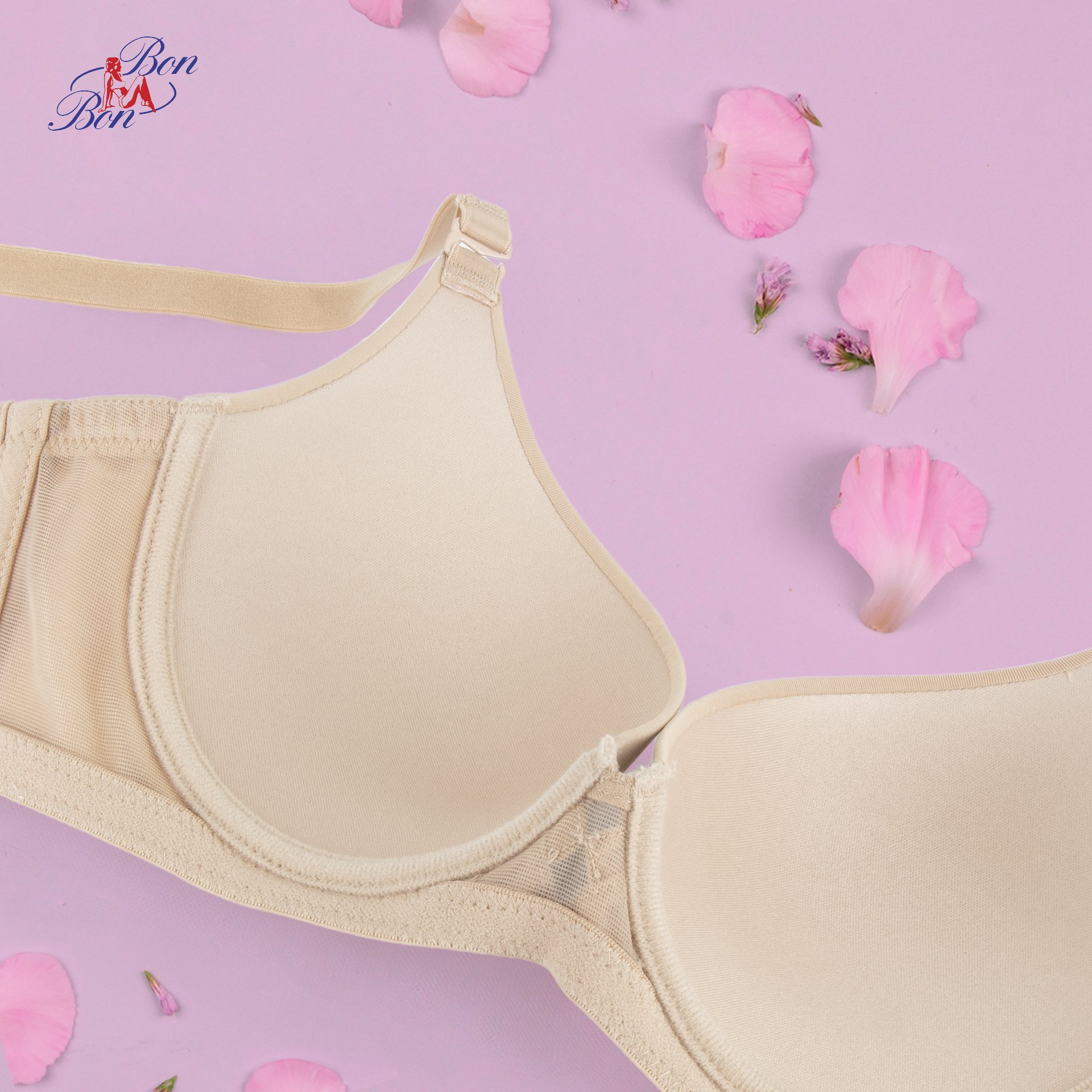 Áo lót mút mỏng 3/4, trơn Bon Bon - BV35156