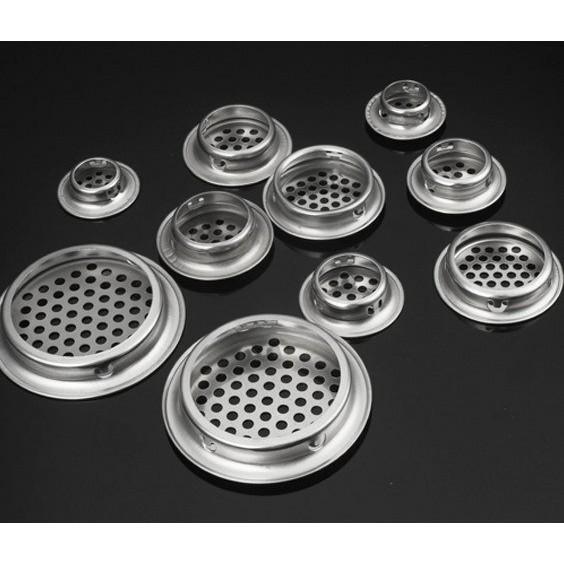 Nắp thông hơi hậu tủ cỡ D35, D53mm inox