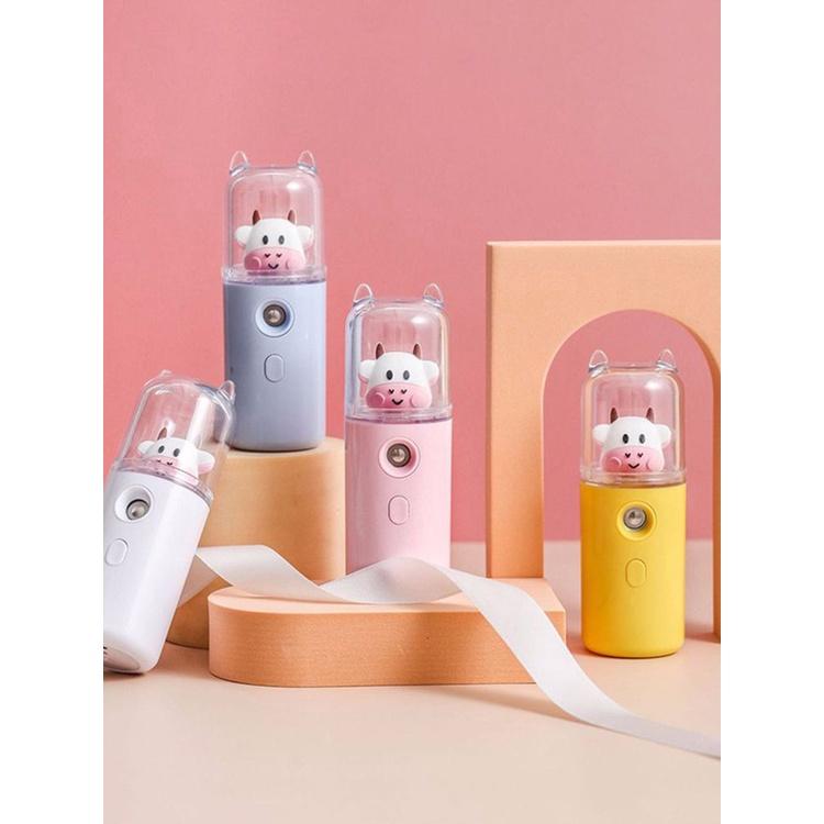 Dễ Thương Máy Phun Sương Tạo Độ Ẩm Cho Da Mặt Thiết Kế Nhỏ Gọn Sạc Usb Tiện Dụng