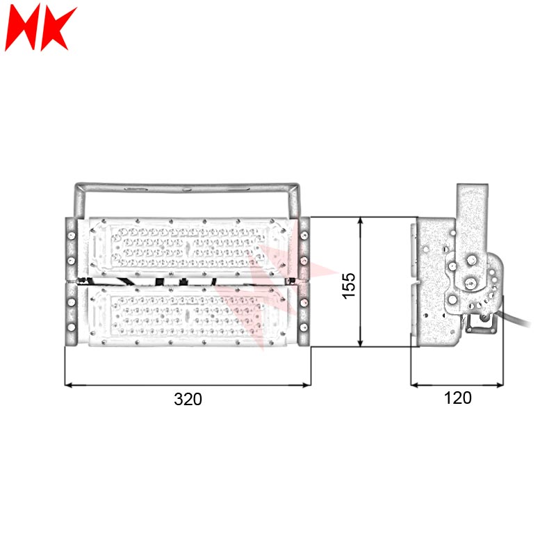 HKLED - Đèn pha LED Module OEM Philips 100W - DPMPL100