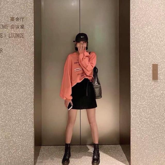 Chân váy kaki nhung