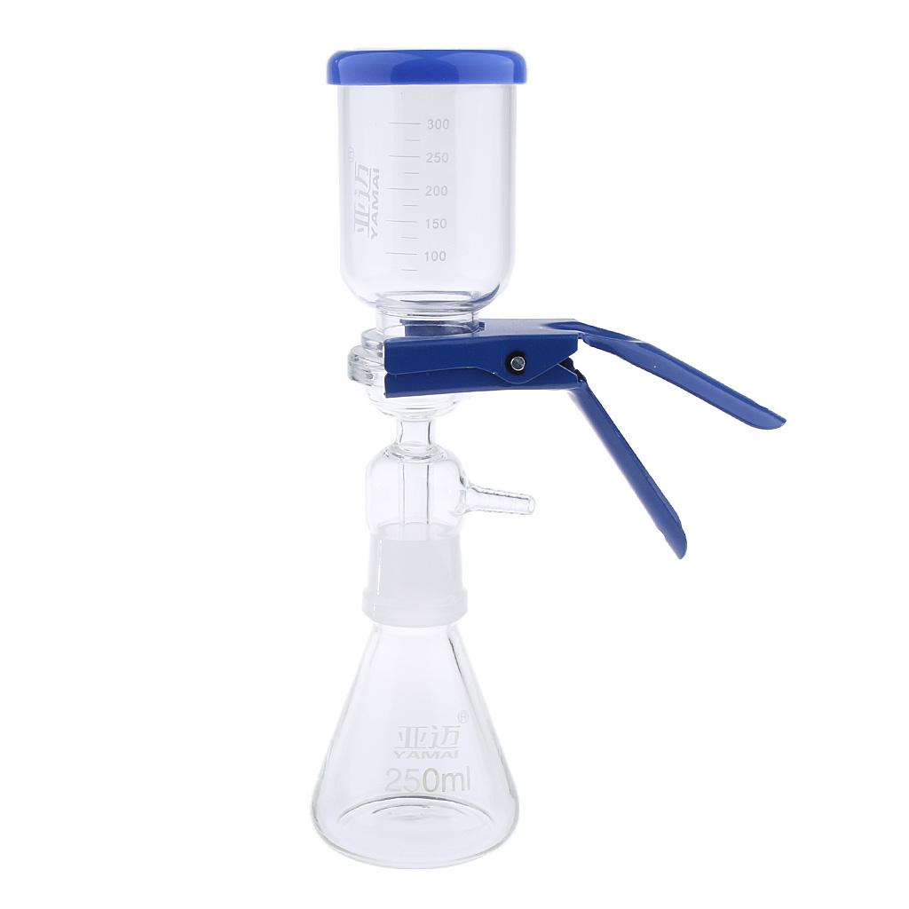 250ml Filtration Apparatus Vacuum Lab Filtering Unit w/ Clamp