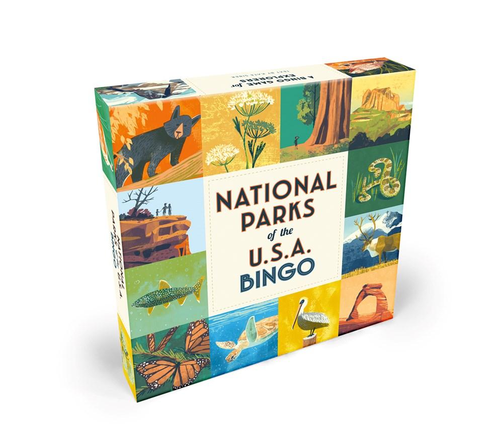 Sách - National Parks of the USA Bingo - A Bingo Game for Explorers by Chris Turnham (UK edition, Game)