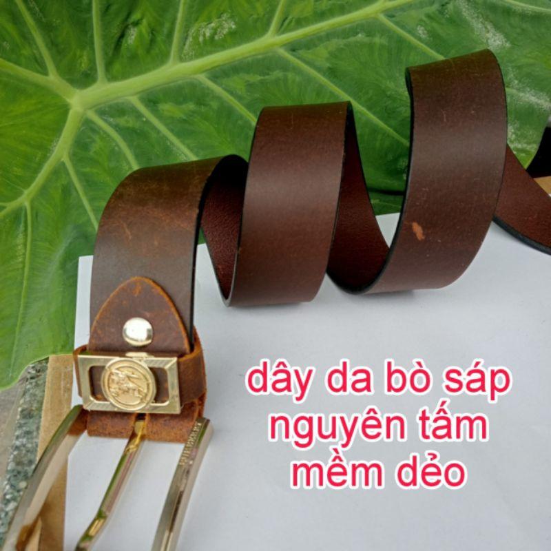 Dây Nịt Nam Thắt Lưng Nam Da Bò Sáp Thật 100% Giá Tại Xưởng