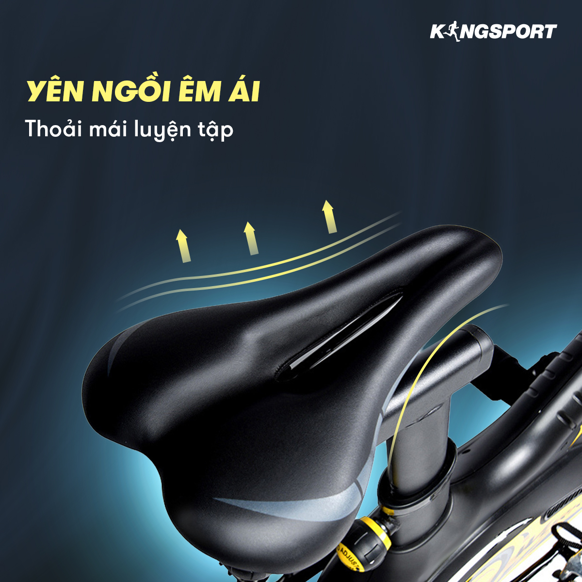 [TIKI TRỢ GIÁ] Xe đạp tập thể dục tại nhà Kingsport BK-5804 tải trọng tối đa 150kg, tích hợp giá đỡ ipad, kèm theo đồng hồ thông minh đo nhịp tim, quãng đường, vận tốc, thời gian, calo