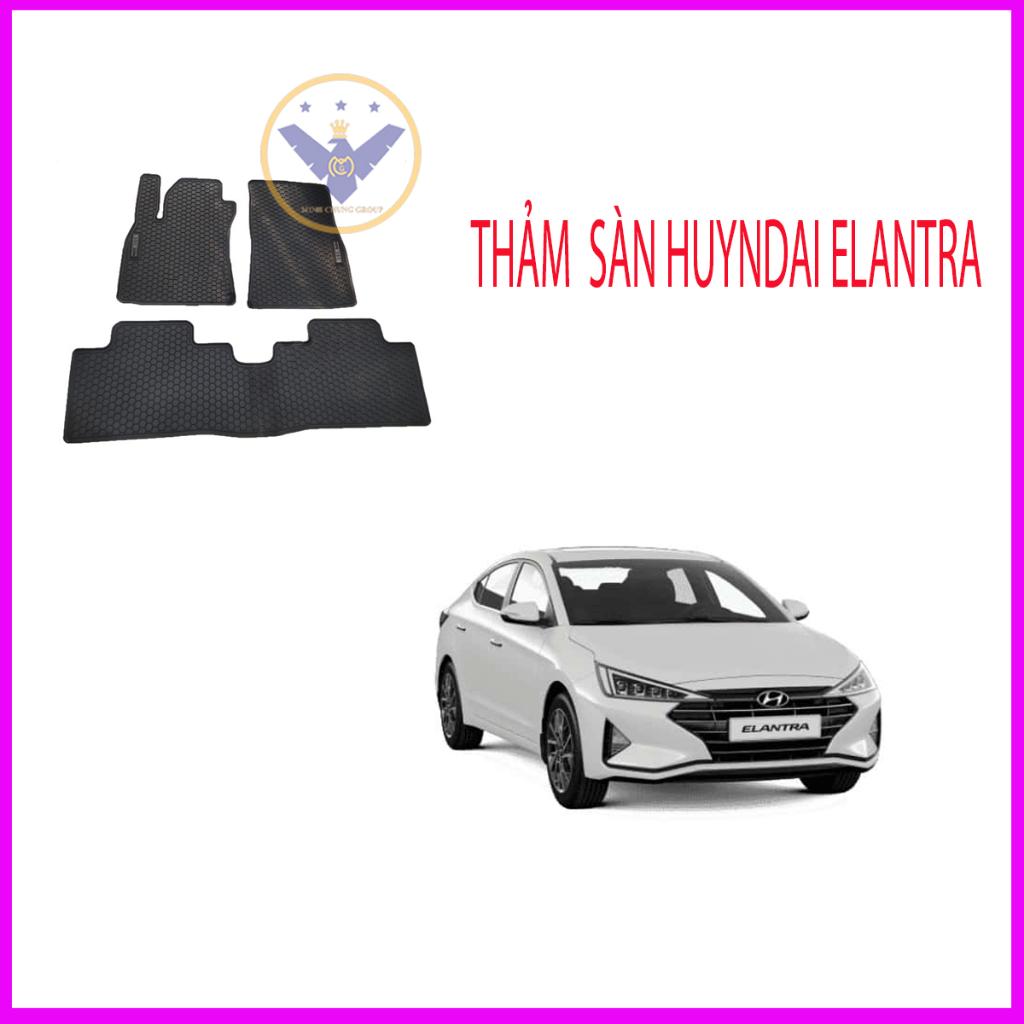 Thảm lót sàn cao su đúc cho xe Elantra 2016-2022 không mùi, dễ dàng vệ sinh