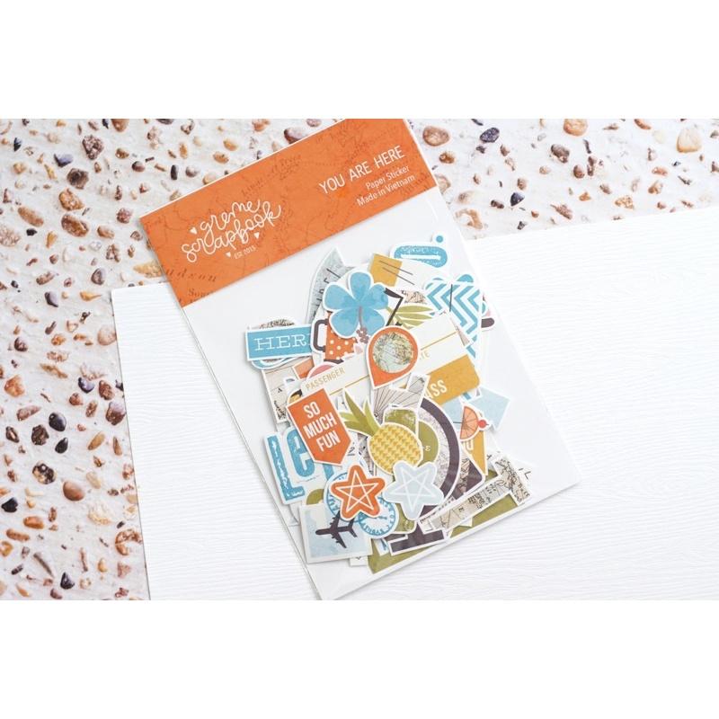 Sticker scrapbook chủ đề du lịch