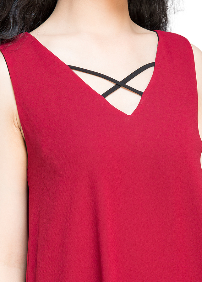 Đầm Suông Hity DRE058 - Đỏ (Size
