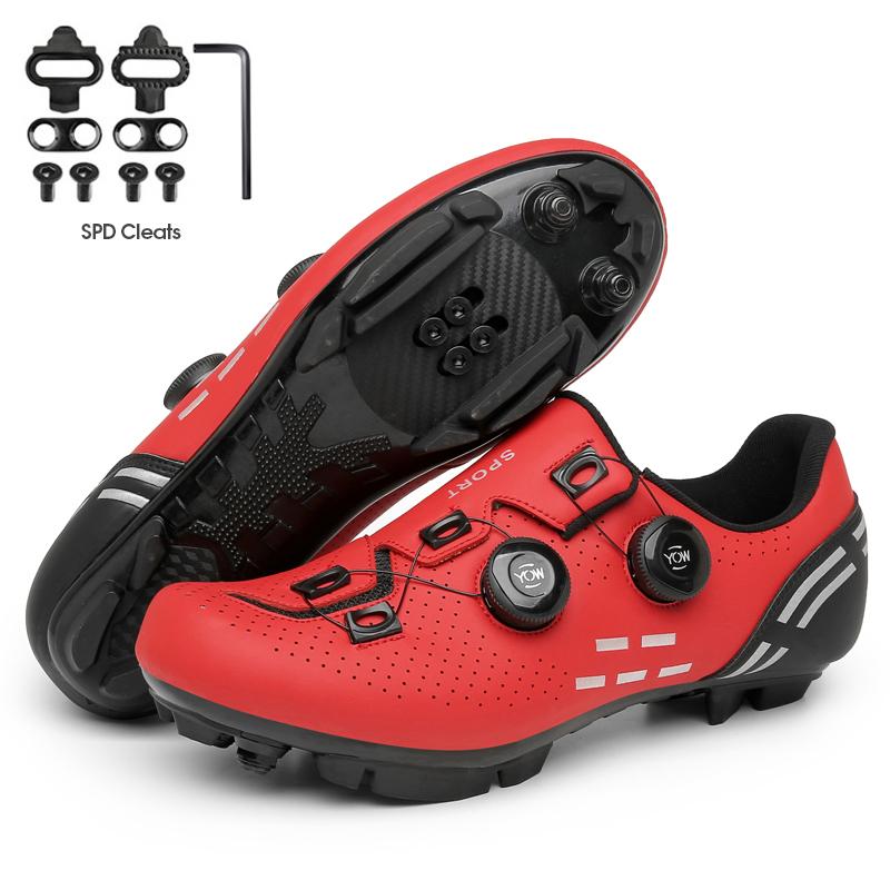 Sneaker đi xe đạp MTB Bàn đạp xe đạp phẳng Giày đi xe đạp Cleat Shoes RB Speed Giày nam nam Color: MTB-green-SP Shoe Size: 36