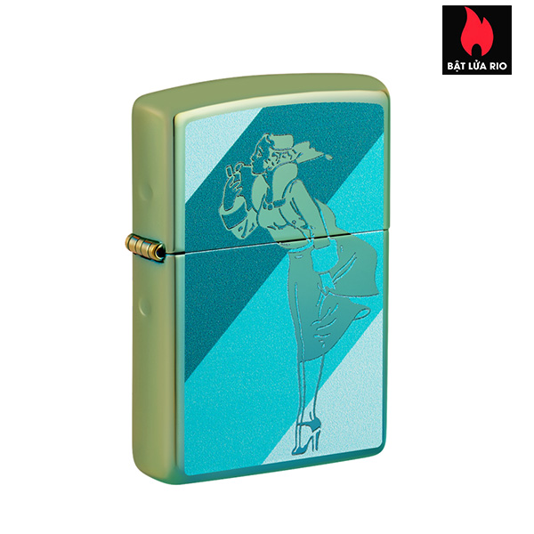 Bật Lửa Zippo 48457 – Zippo Windy Girl High Polish Teal