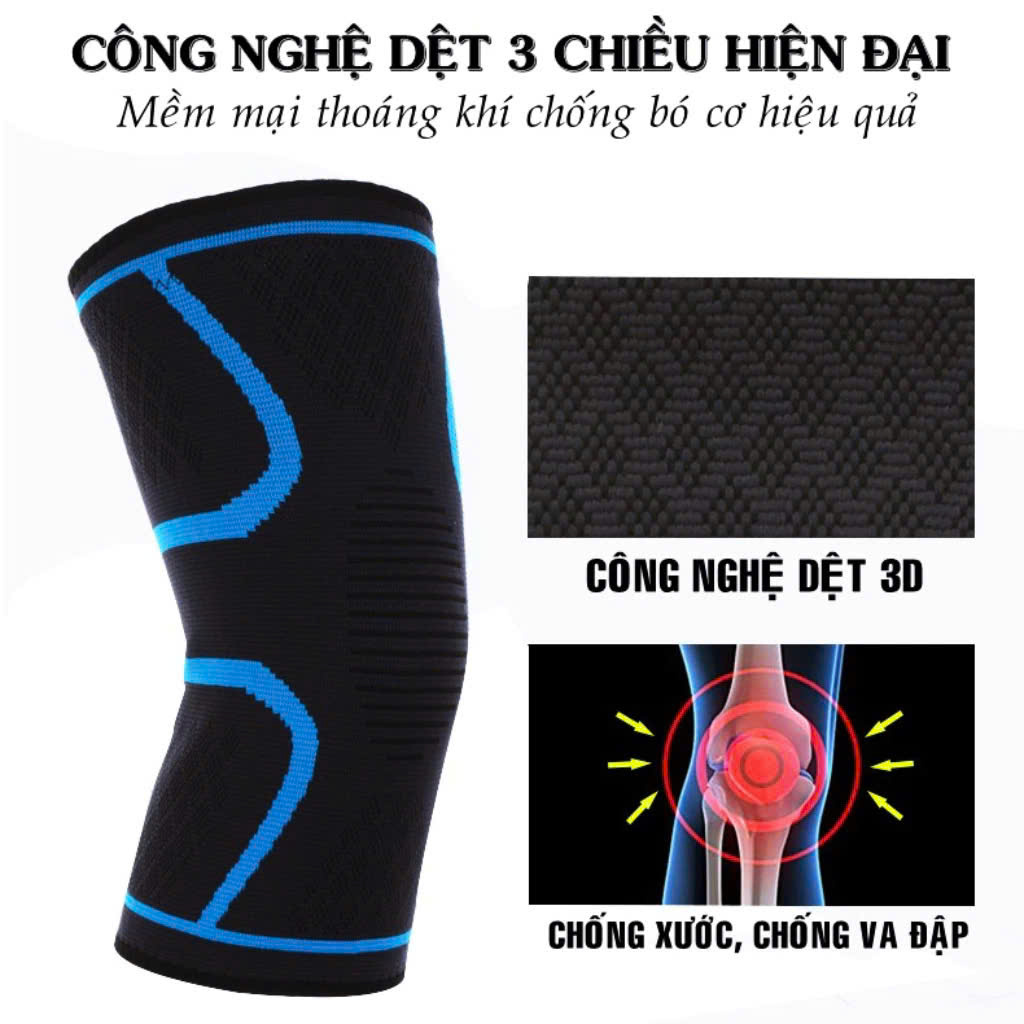 Bó Gối Chống tuột Thể Thao(KO ĐAI) Tránh Chấn Thương Băng Bảo Vệ Đầu Gối Tập Gym,YoGa,Chơi Bóng Đá Cầu Lông Bóng Chuyền Bóng Rổ