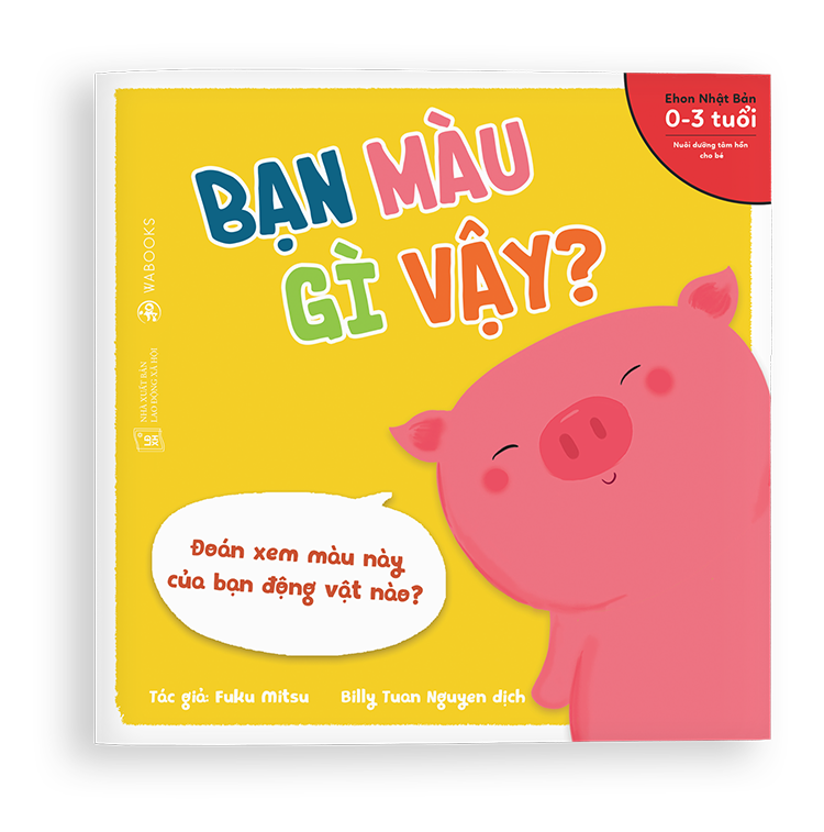 Sách Ehon - Bạn màu gì vậy - Dành cho trẻ từ 0 - 3 tuổi