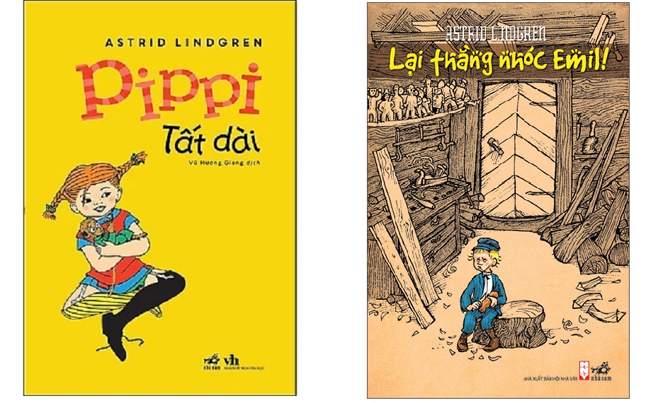 Combo 2 cuốn của Tượng đài Văn học Thụy Điển Astrid Lindgren: Pippi tất dài &amp; Lại thằng nhóc Emil