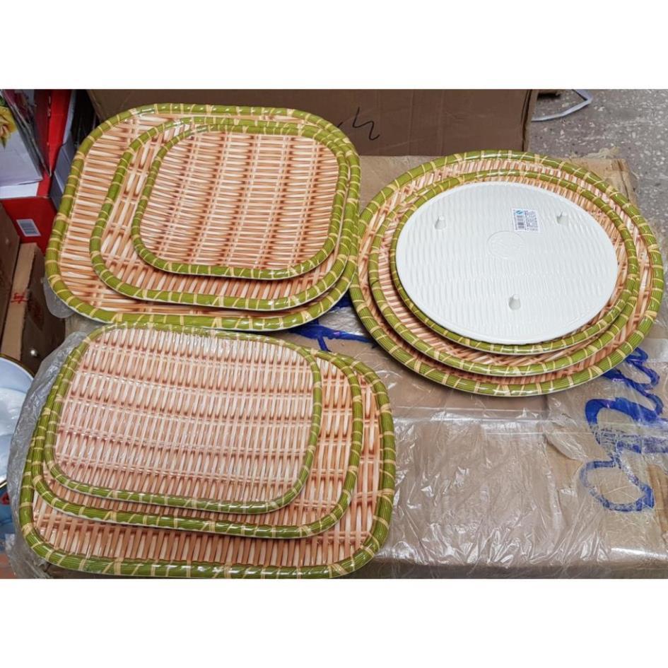 Mẹt phíp giả mây tre đan