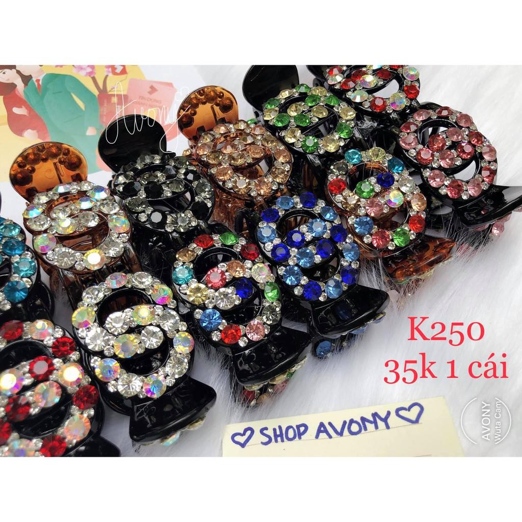 Kẹp tóc càng cua 5 chấu đính đá màu số 8