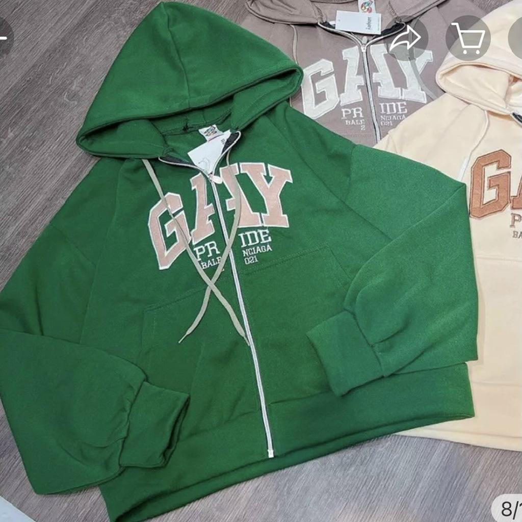 Áo Hoodie Zip Nỉ Ngoại Xuất Khẩu GAY - Áo Khoác Nỉ dây kéo nam nữ UNISEX
