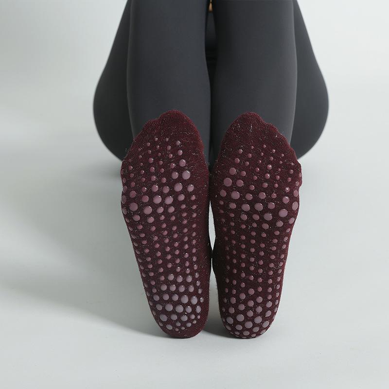 Vớ Yoga Summer Women Cotton Dot silicone không chống trượt Pilates No-Show vớ Color: yellow green Size: EUR 35-40 US 4.5-8.5