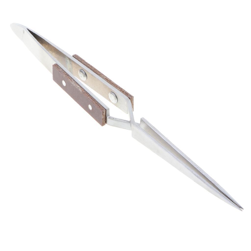 Straight Tip Tweezer Stainless Steel for Electronics Precision Hand Tool