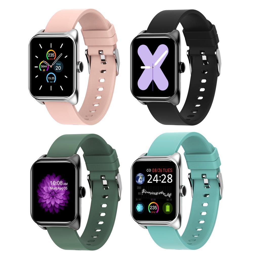 IP67 Sport Bluetooth Blood Pressure Smart Watch Wristband For Men Women Pink