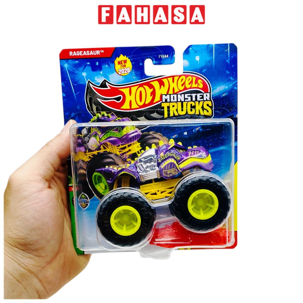 Đồ Chơi Mô Hình Siêu Xe Tải Quái Vật Monster Trucks - Hot Wheels FYJ44 - Beast Bashers