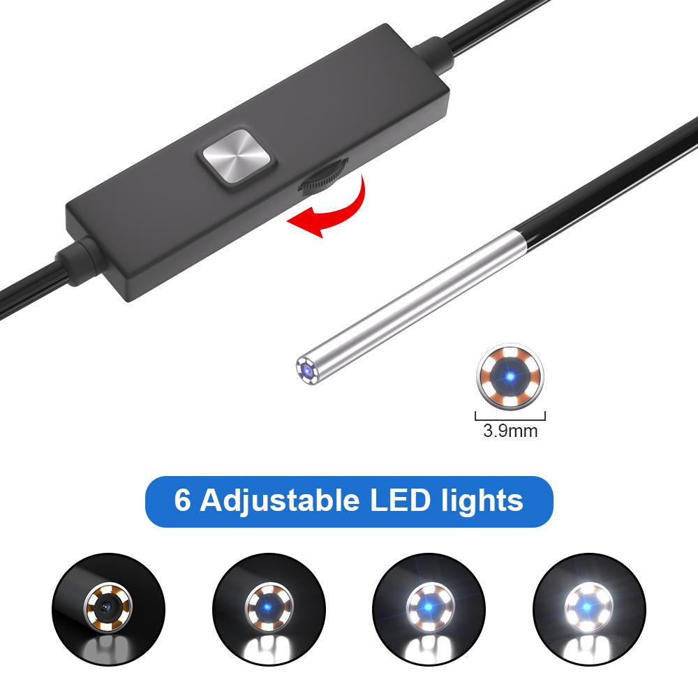 Dearsee 3.9mm Industrial Endoscope 4.3 Inch Screen Handhold Inspection Borescope 720P HD Endoscope Camera Endoscopic for Cars .