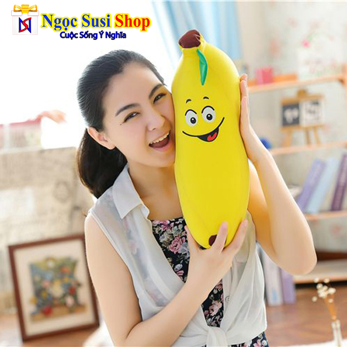 GẤU BÔNG TRÁI CHUỐI KHỔNG LỒ