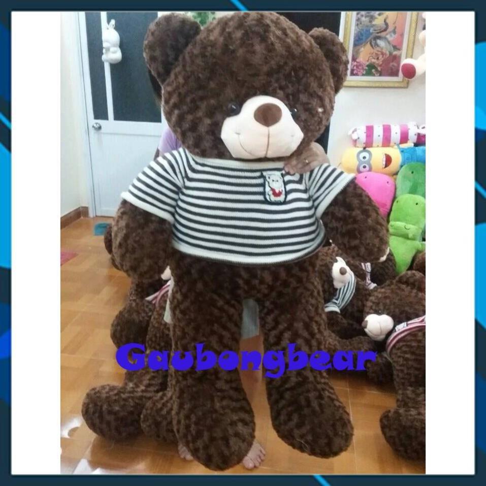 Gấu bông Teddy Cao Cấp khổ vải 1m2 Cao 1m màu Nâu hàng VNXK