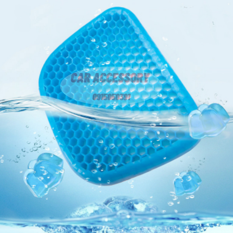 Đệm gel xe hơi đa chức năng đệm đá tổ ong đệm mát đệm mùa hè thoáng khí đệm ghế văn phòng