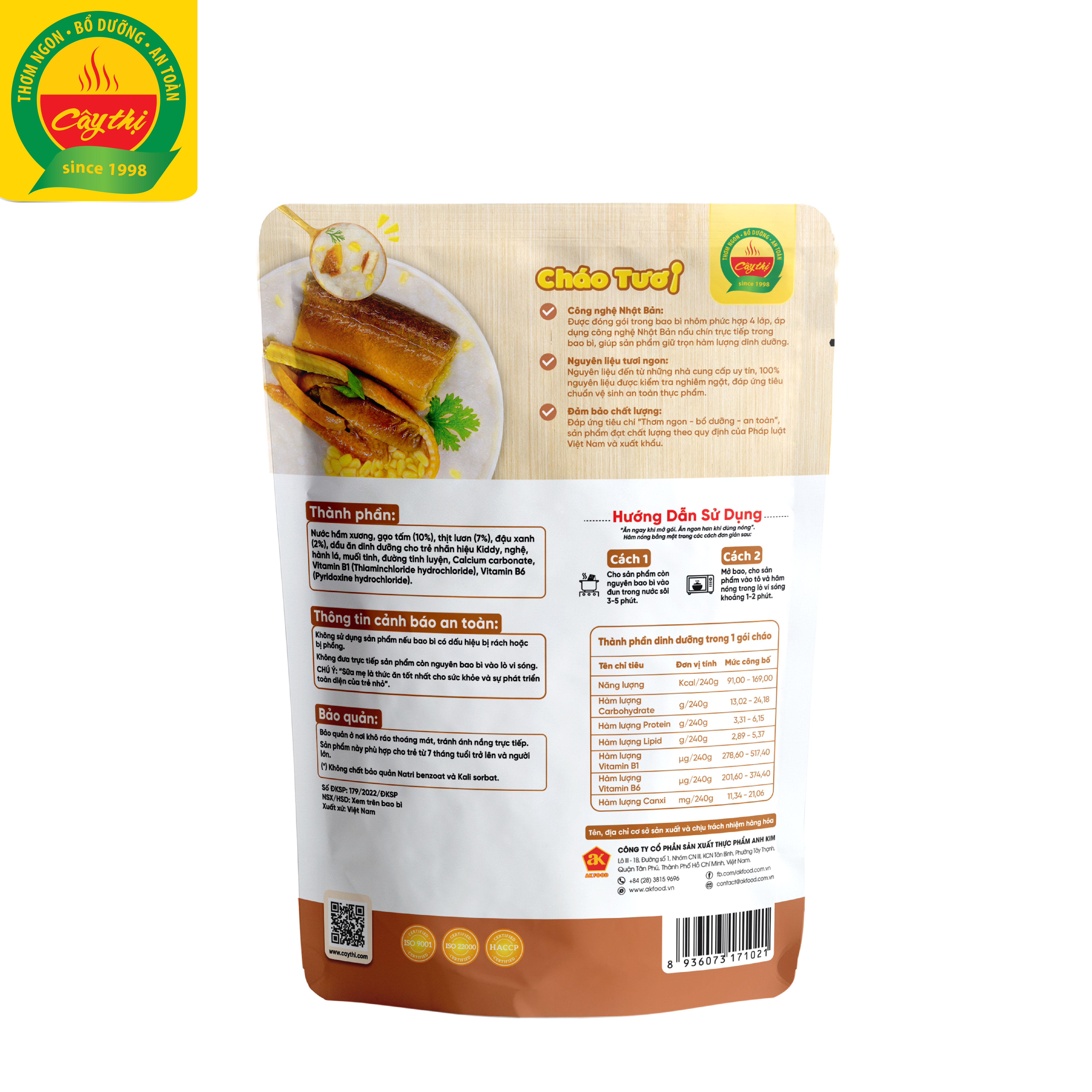Cháo Tươi Lươn Đậu Xanh Cây Thị