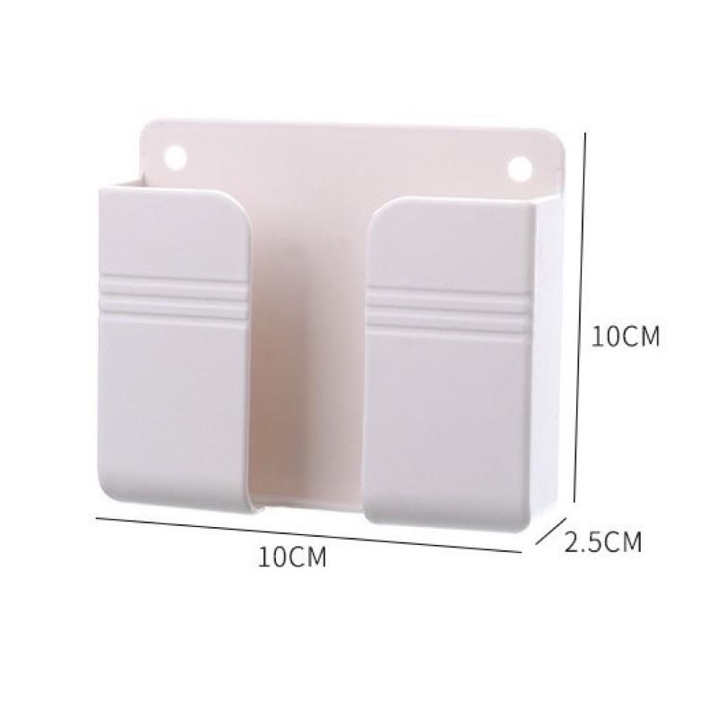 Kệ Dán Tường Giá Treo Sạc Điện Thoại, Để Điều Khiển Nhựa Abs Cao Cấp