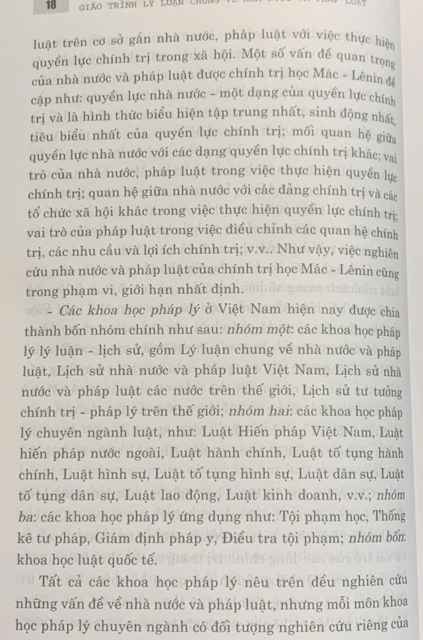 Giáo Trình Lý Luận Chung Về Nhà Nước Và Pháp Luật (Dành Cho Đào Tạo Đại Học, Sau Đại Học Và Trên Đại Học Ngành Luật) (Tái bản lần thứ tư, có chỉnh sửa, bổ sung)