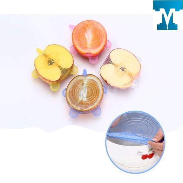 Set 6 nắp đậy thực phẩm silicon siêu dai