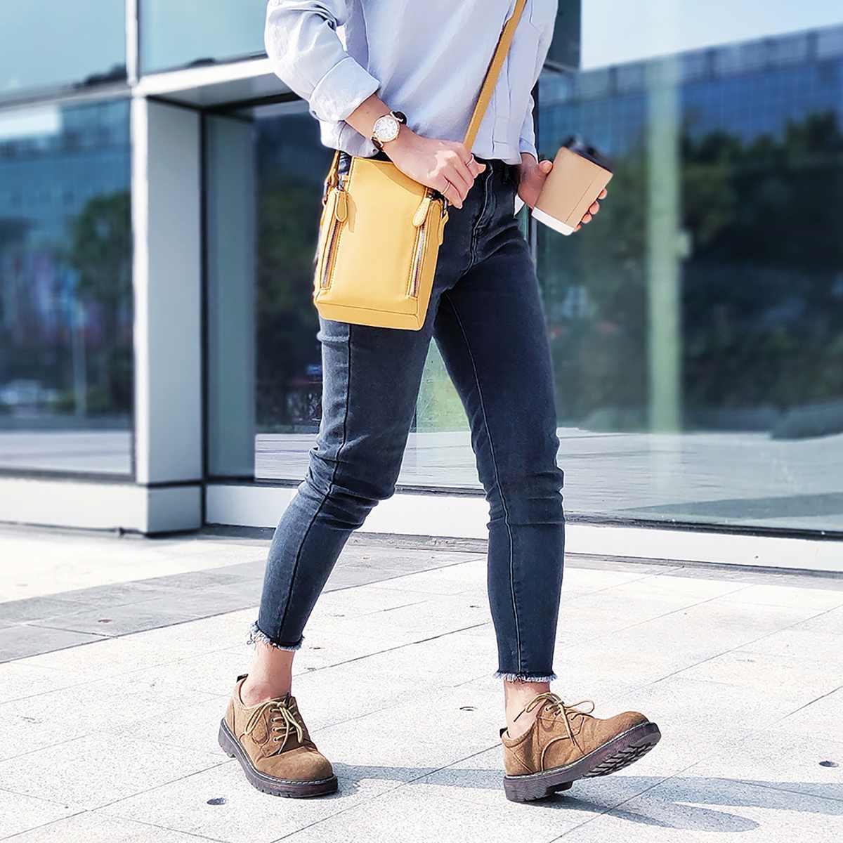 Mới Đeo Vai Nữ Túi Đeo Chéo Chống Nước Da PU Tế Bào Túi Đựng Điện Thoại Đa Năng Bỏ Túi Đựng Tiền, Du Lịch túi Xách Tặng