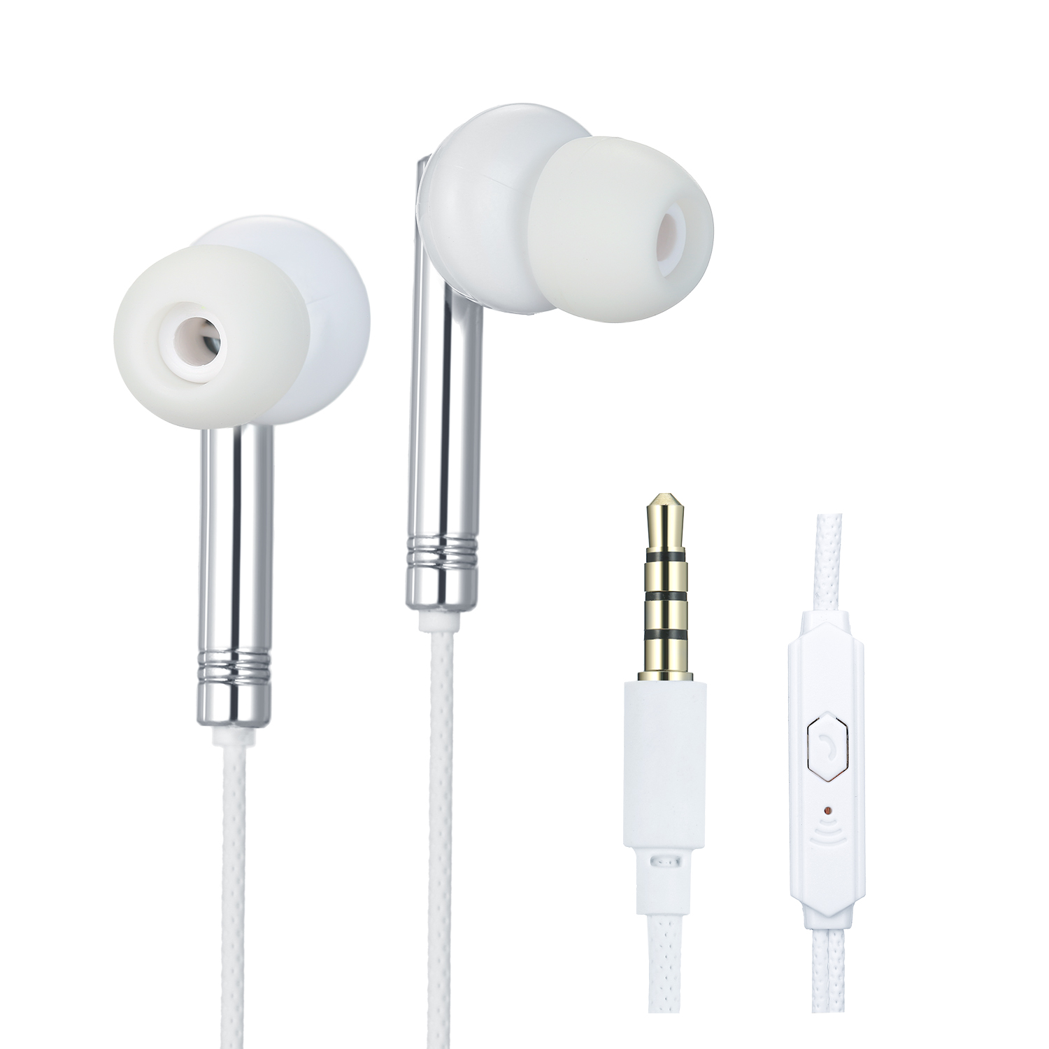 Tai Nghe Nhét Tai Có Dây 3.5mm Điều Khiển Bằng Dây Với Mic Cho Điện Thoại Di Động PC Máy Tính Xách Tay Máy Tính Bảng