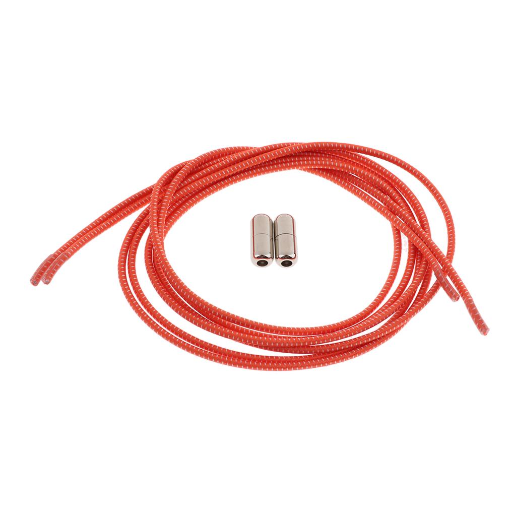 2pcs/Set Unisex No Tie Shoe Laces Elastic Rubber Shoelaces Elastics