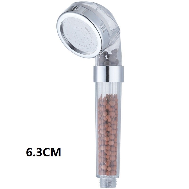 Vòi sen tăng áp loại to 7.7cm có hạt lọc nano - Kèm dây