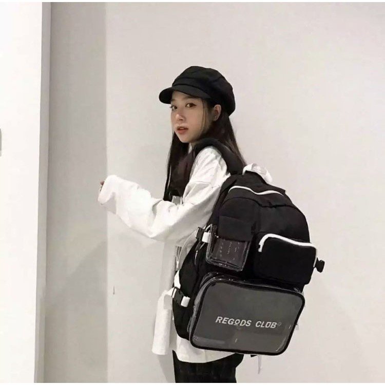 Balo Unisex Nam Nữ Hàn Quốc ulzzang vải dù Munnini