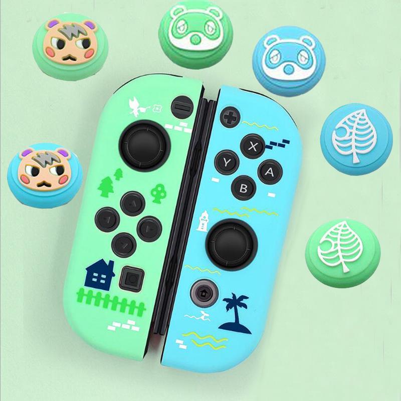 Thumb Stick Grip Nắp bảo vệ Cần điều khiển Nắp bảo vệ cho Bộ điều khiển Nintendo Switch NS Joy-Con Bộ điều khiển Joypad Vỏ mềm bằng silicon Màu sắc: Bộ F